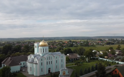 Місто Володимир з висоти пташиного польоту