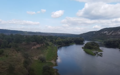 Молдова. Українське село Наславча з квадрокоптера